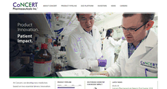 Desktop Screenshot of concertpharma.com